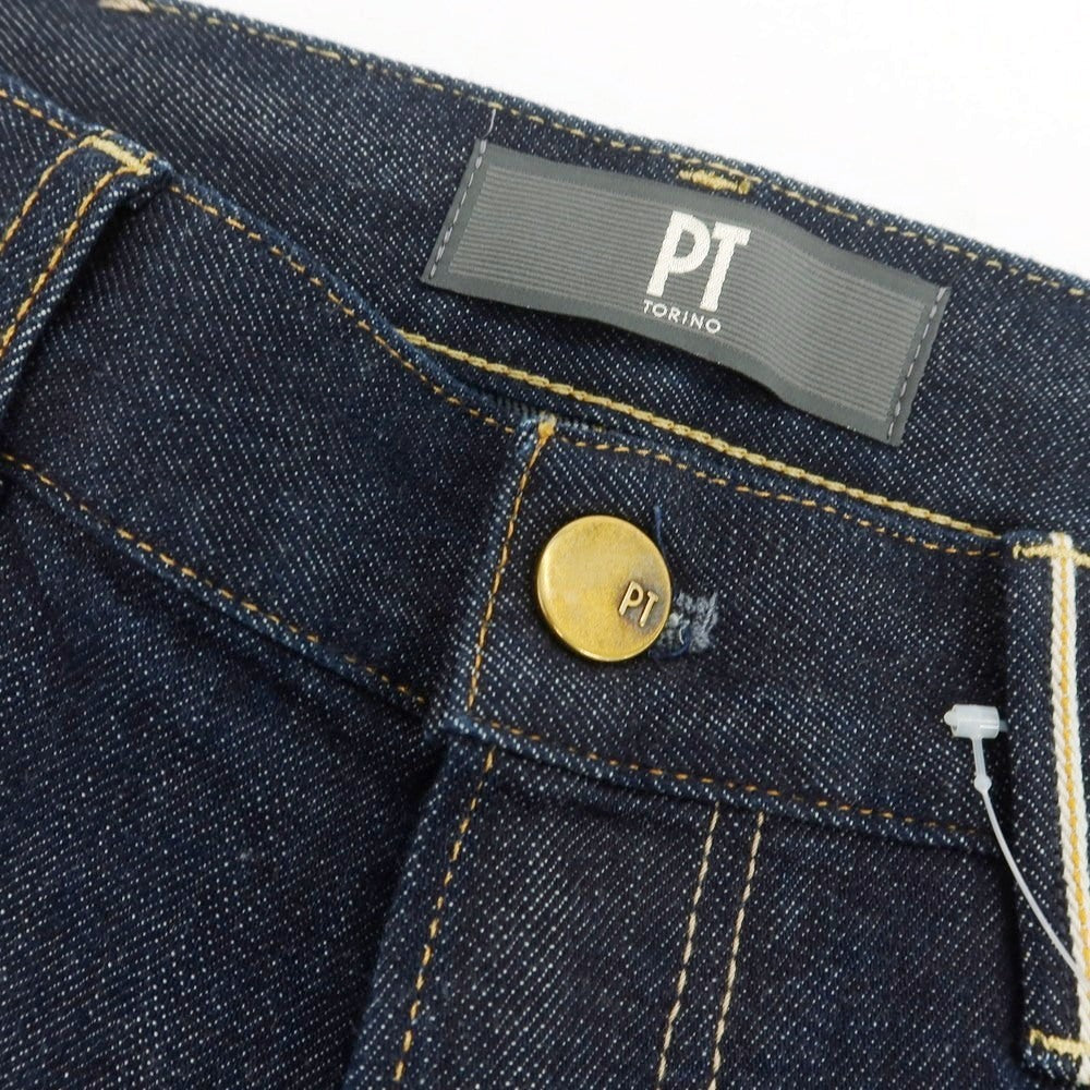 【新品】ピーティートリノ デニム PT TORINO DENIM BREAKBEAT ストレッチ コットン ジーンズ デニムパンツ ネイビーインディゴ【 32 】【 状態ランクN 】【 メンズ 】