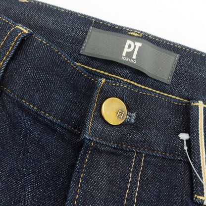 【新品】ピーティートリノ デニム PT TORINO DENIM BREAKBEAT ストレッチ コットン ジーンズ デニムパンツ ネイビーインディゴ【 32 】【 状態ランクN 】【 メンズ 】