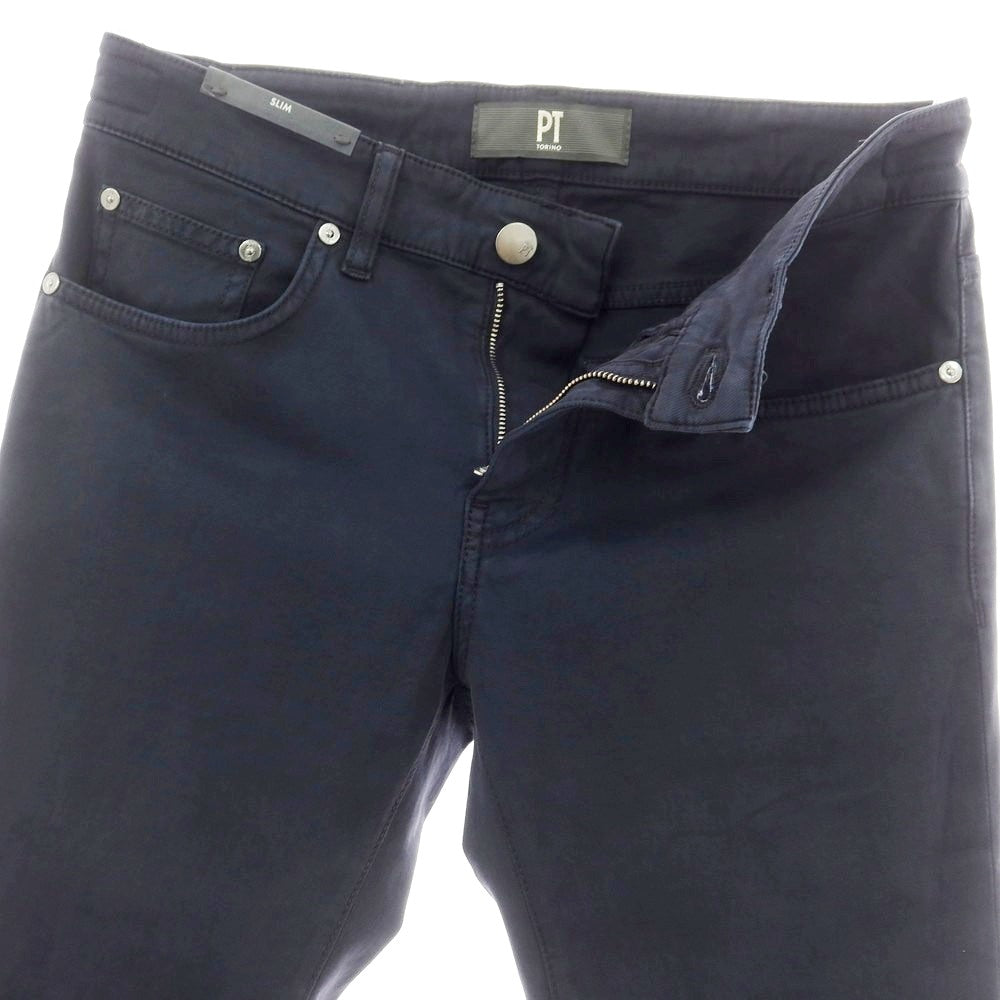 【新品アウトレット】ピーティートリノ デニム PT TORINO DENIM SWING ストレッチ コットンウール 5ポケットパンツ ネイビー【 28 】【 状態ランクN- 】【 メンズ 】