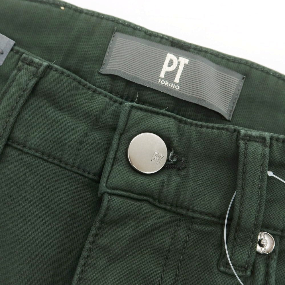 【新品アウトレット】ピーティートリノ デニム PT TORINO DENIM SWING ストレッチ コットンウール 5ポケットパンツ ダークグリーン【 28 】【 状態ランクN- 】【 メンズ 】