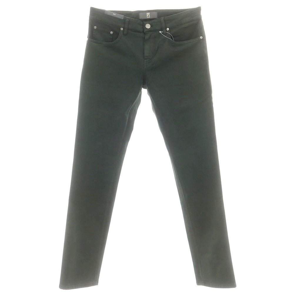 【新品アウトレット】ピーティートリノ デニム PT TORINO DENIM SWING ストレッチ コットンウール 5ポケットパンツ ダークグリーン【 31 】【 状態ランクN- 】【 メンズ 】[DPD]