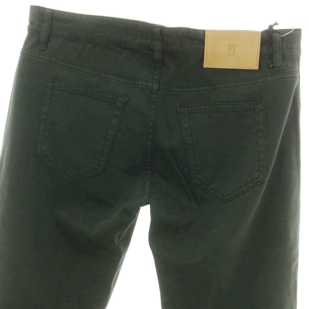 【新品アウトレット】ピーティートリノ デニム PT TORINO DENIM SWING ストレッチ コットンウール 5ポケットパンツ ダークグリーン【 31 】【 状態ランクN- 】【 メンズ 】[DPD]