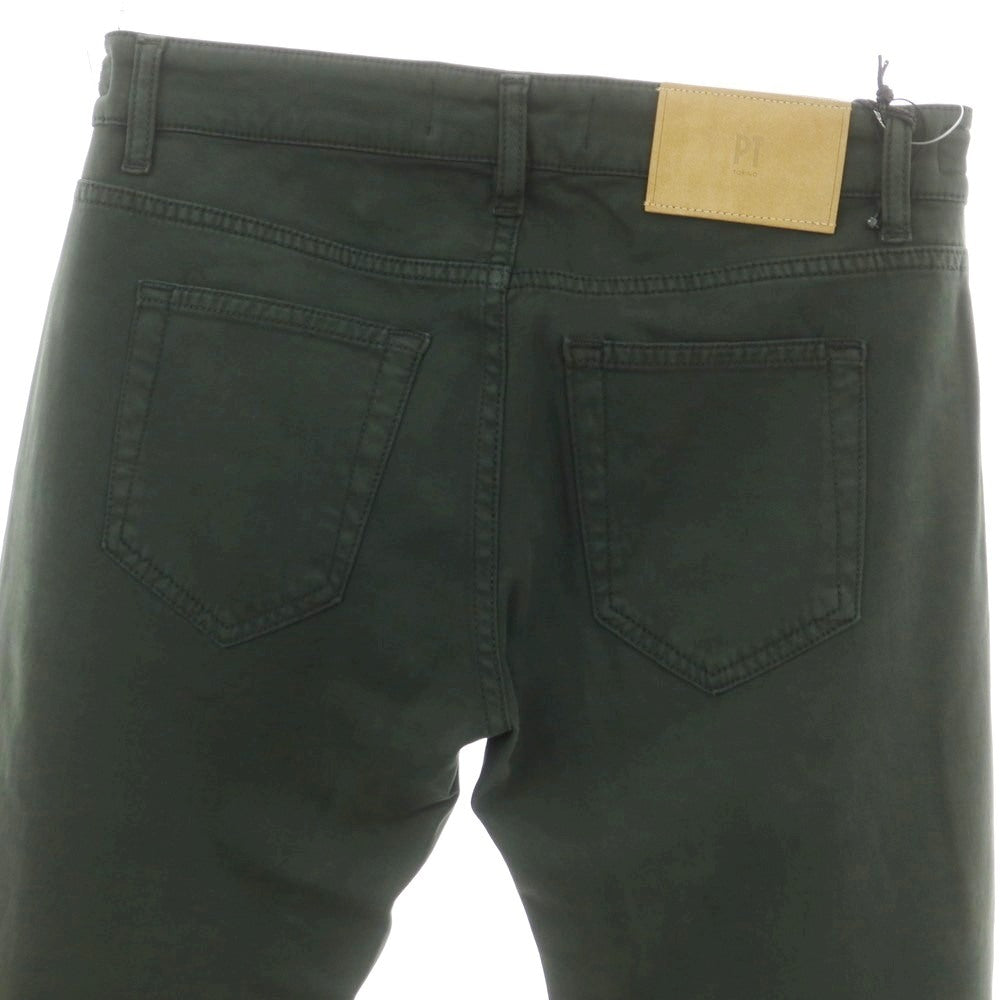 【新品アウトレット】ピーティートリノ デニム PT TORINO DENIM SWING ストレッチ コットンウール 5ポケットパンツ ダークグリーン【 32 】【 状態ランクN- 】【 メンズ 】