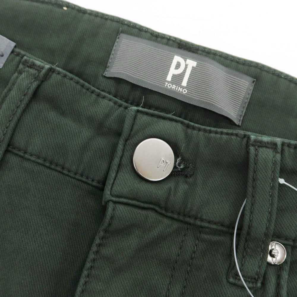【新品アウトレット】ピーティートリノ デニム PT TORINO DENIM SWING ストレッチ コットンウール 5ポケットパンツ ダークグリーン【 33 】【 状態ランクN- 】【 メンズ 】
