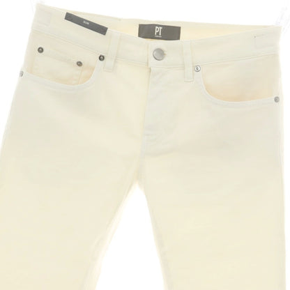 【新品アウトレット】ピーティートリノ デニム PT TORINO DENIM SWING ストレッチ コットンウール 5ポケットパンツ アイボリー【 30 】【 状態ランクN- 】【 メンズ 】