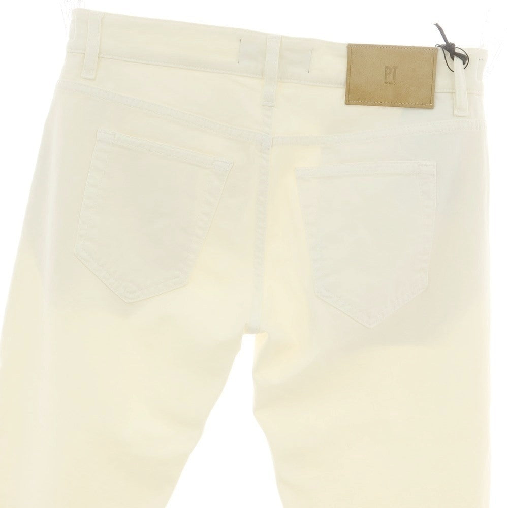 【新品アウトレット】ピーティートリノ デニム PT TORINO DENIM SWING ストレッチ コットンウール 5ポケットパンツ アイボリー【 30 】【 状態ランクN- 】【 メンズ 】
