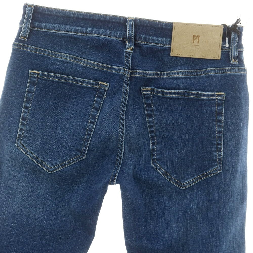 【新品】ピーティートリノ デニム PT TORINO DENIM SWING ユーズド加工 ストレッチ コットンポリエステル ジーンズ デニムパンツ ブルーインディゴ【 30 】【 状態ランクN 】【 メンズ 】
