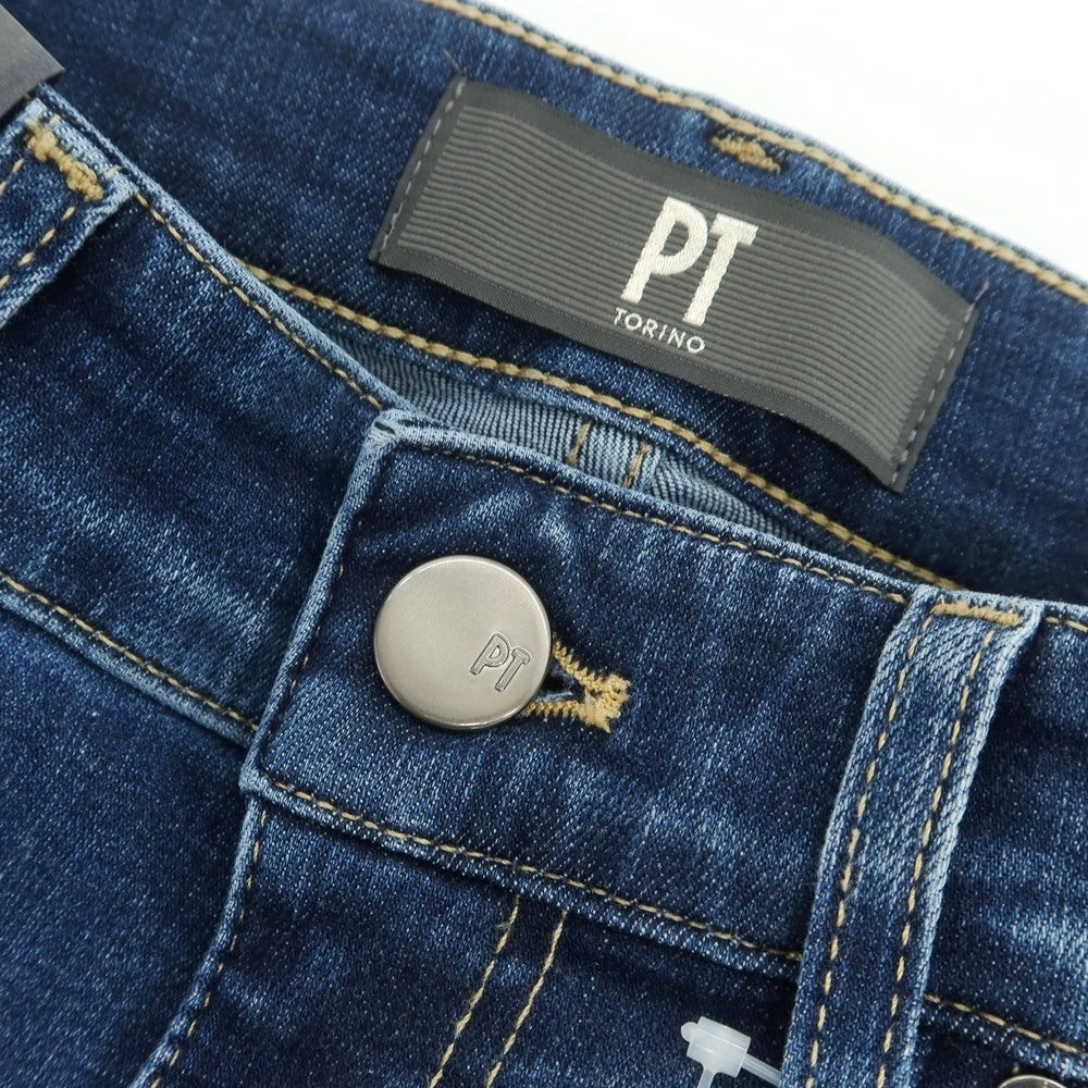 【新品】ピーティートリノ デニム PT TORINO DENIM SWING ユーズド加工 ストレッチ コットンポリエステル ジーンズ デニムパンツ ブルーインディゴ【 30 】【 状態ランクN 】【 メンズ 】
