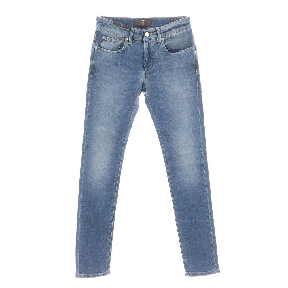 【新品】ピーティートリノ デニム PT TORINO DENIM SWING ユーズド加工 ストレッチ コットン ジーンズ デニムパンツ ウォッシュブルー【 28 】【 状態ランクN 】【 メンズ 】
