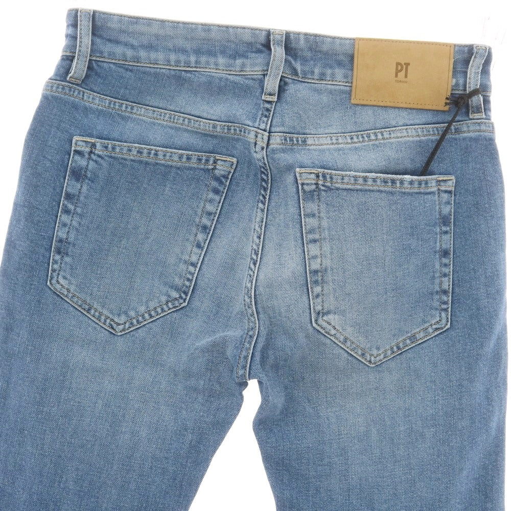 【新品】ピーティートリノ デニム PT TORINO DENIM SWING ユーズド加工 ストレッチ コットン ジーンズ デニムパンツ ウォッシュブルー【 28 】【 状態ランクN 】【 メンズ 】