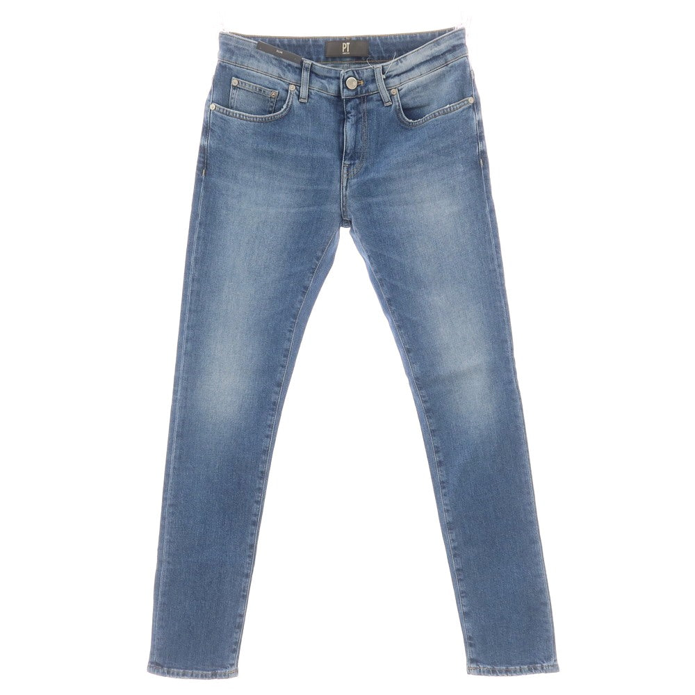 【新品】ピーティートリノ デニム PT TORINO DENIM SWING ユーズド加工 ストレッチ コットン ジーンズ デニムパンツ ウォッシュブルー【 31 】【 状態ランクN 】【 メンズ 】 [CPD]
