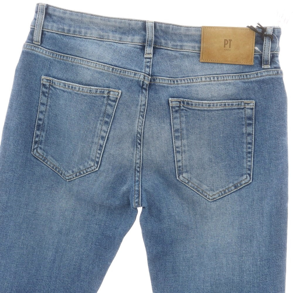 【新品】ピーティートリノ デニム PT TORINO DENIM SWING ユーズド加工 ストレッチ コットン ジーンズ デニムパンツ ウォッシュブルー【 31 】【 状態ランクN 】【 メンズ 】 [CPD]