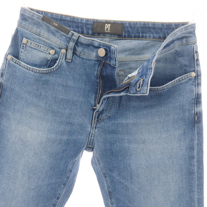 【新品】ピーティートリノ デニム PT TORINO DENIM SWING ユーズド加工 ストレッチ コットン ジーンズ デニムパンツ ウォッシュブルー【 32 】【 状態ランクN 】【 メンズ 】