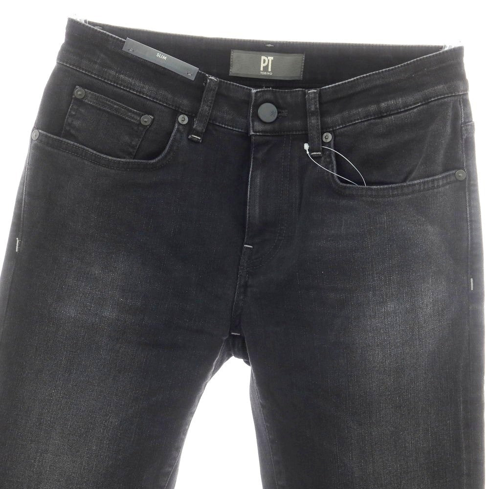 【新品】ピーティートリノ デニム PT TORINO DENIM SWING コットンレーヨンポリエステル ジーンズ デニムパンツ ブラック【 28 】【 状態ランクN 】【 メンズ 】