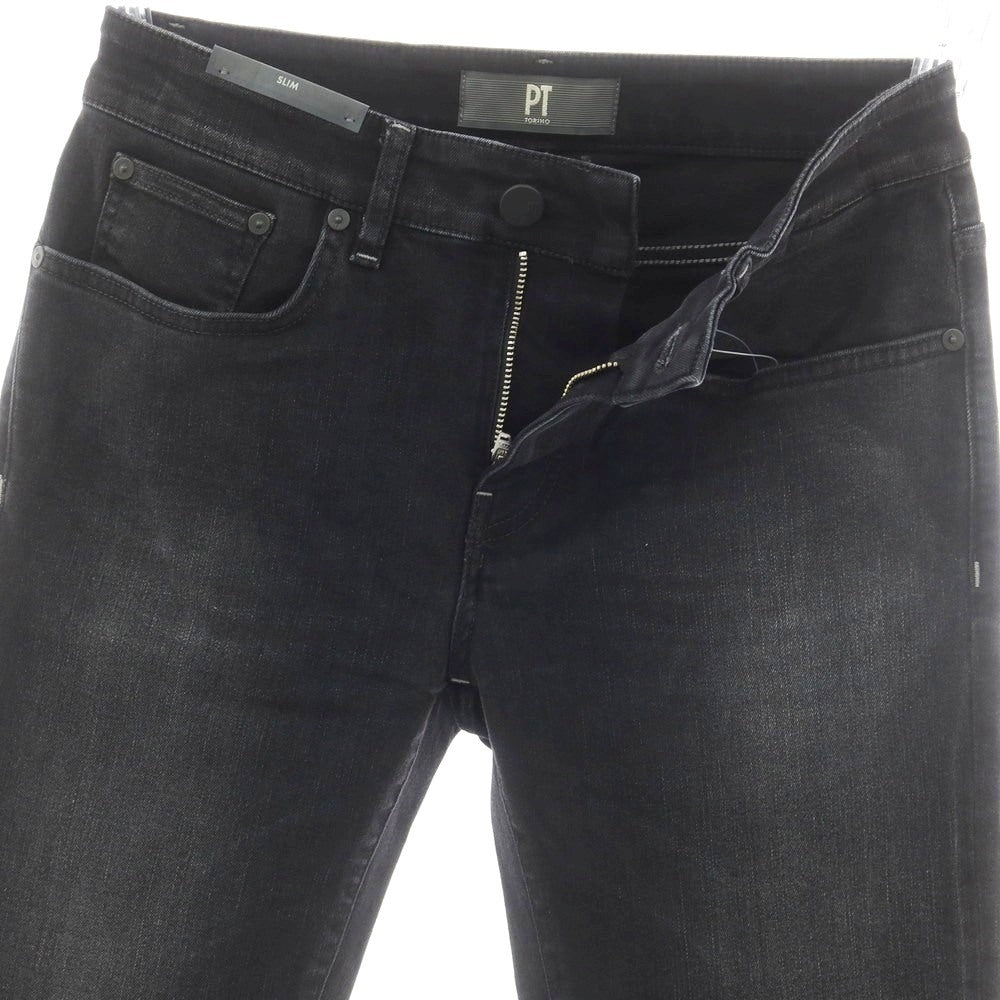 【新品】ピーティートリノ デニム PT TORINO DENIM SWING コットンレーヨンポリエステル ジーンズ デニムパンツ ブラック【 28 】【 状態ランクN 】【 メンズ 】