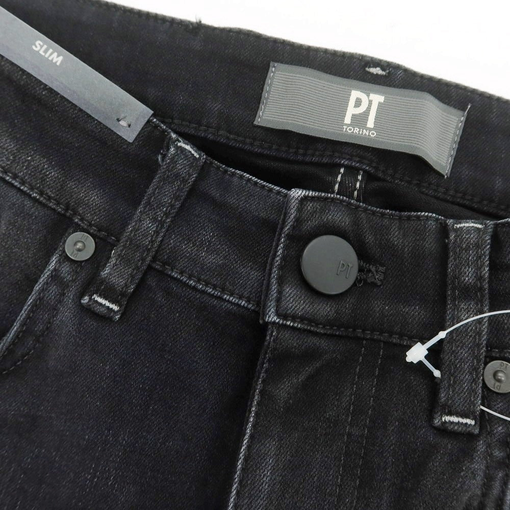 【新品】ピーティートリノ デニム PT TORINO DENIM SWING コットンレーヨンポリエステル ジーンズ デニムパンツ ブラック【 28 】【 状態ランクN 】【 メンズ 】