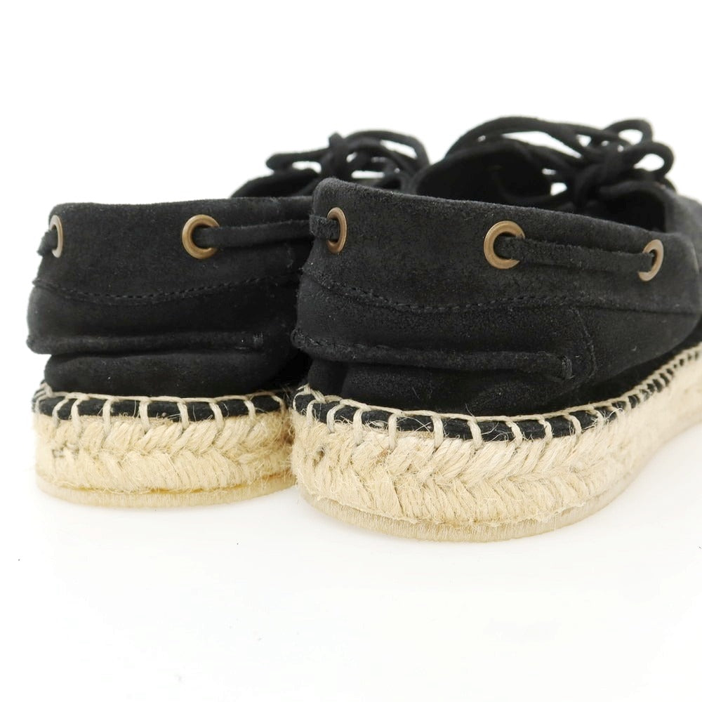 【新品】ヴェラスカ VELASCA スエード エスパドリーユ シューズ ブラック【サイズ41】【 状態ランクN 】【 メンズ 】 [EPD]