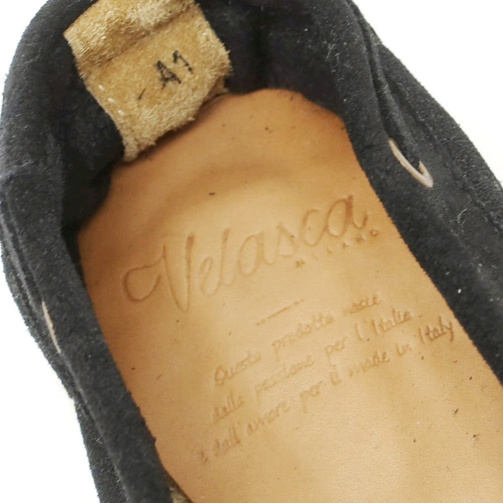 【新品】ヴェラスカ VELASCA スエード エスパドリーユ シューズ ブラック【サイズ41】【 状態ランクN 】【 メンズ 】 [EPD]