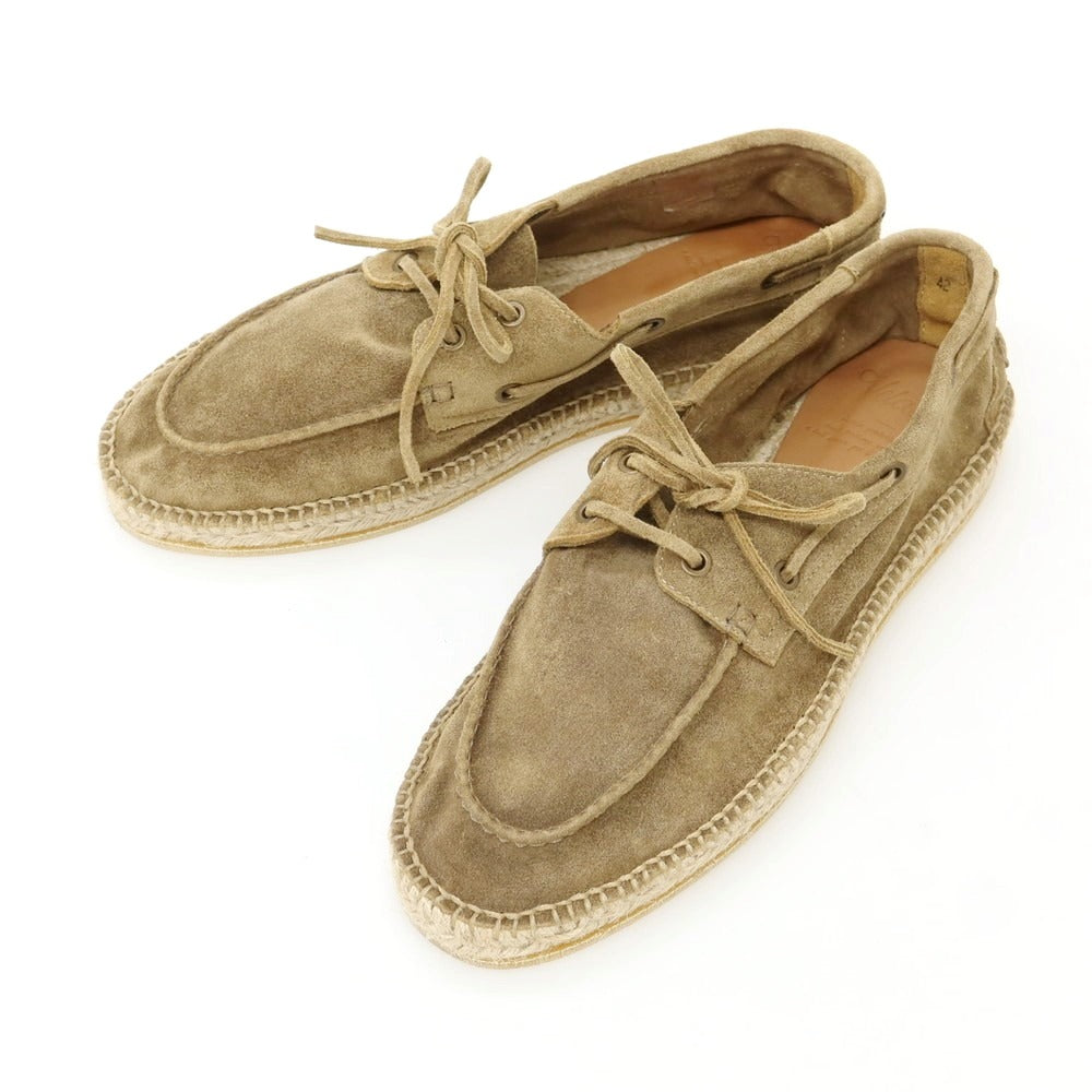 【新品】ヴェラスカ VELASCA スエード エスパドリーユ シューズ カーキ【 42 】【 状態ランクN 】【 メンズ 】