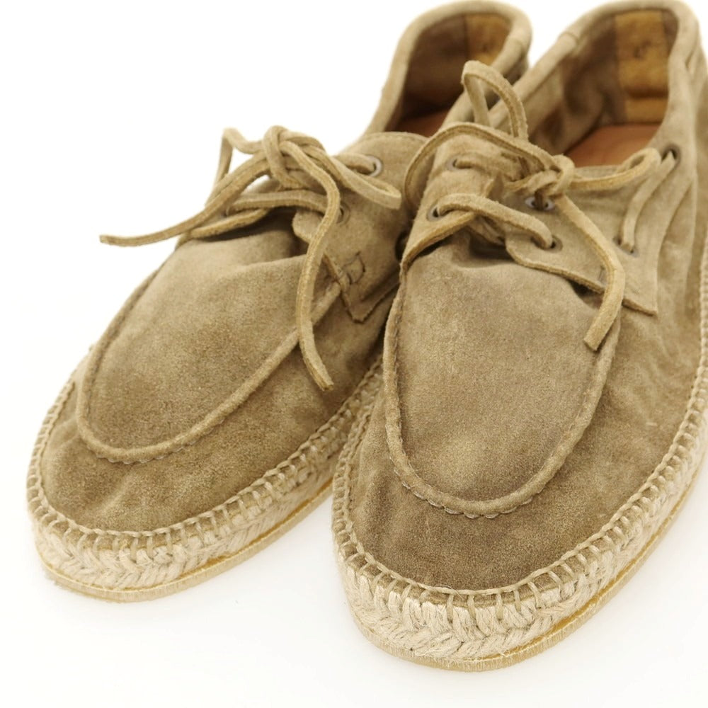 【新品】ヴェラスカ VELASCA スエード エスパドリーユ シューズ カーキ【 42 】【 状態ランクN 】【 メンズ 】
