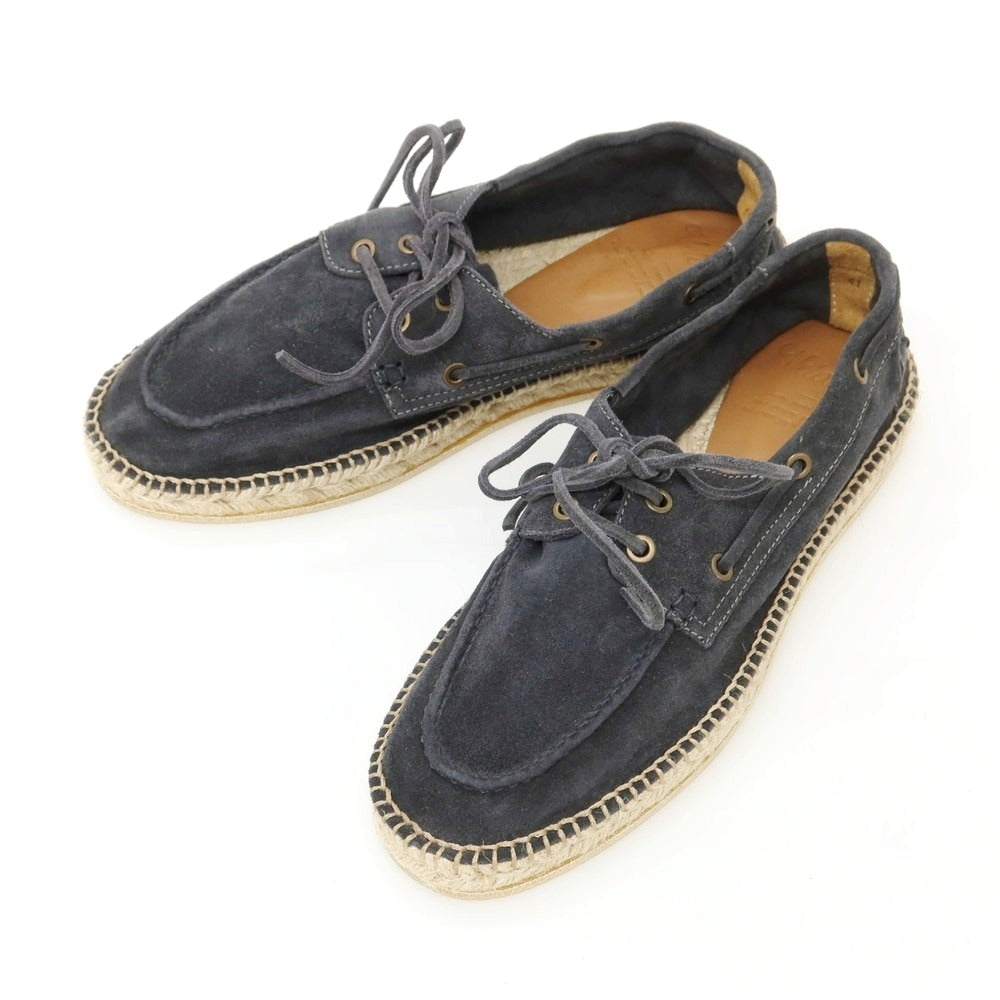【新品】ヴェラスカ VELASCA スエード エスパドリーユ シューズ グレイッシュネイビー【サイズ41】【 状態ランクN 】【 メンズ 】 [EPD]