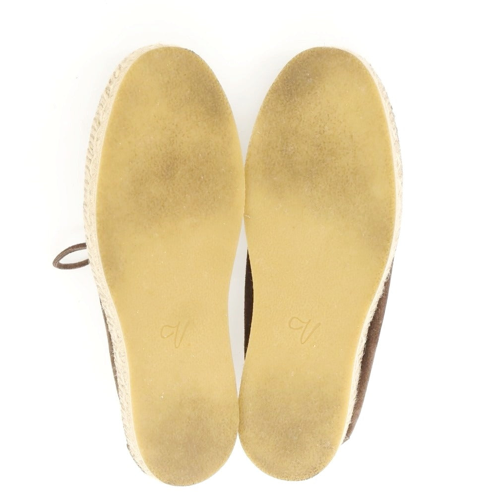 【中古】ヴェラスカ VELASCA スエード エスパドリーユ シューズ ダークブラウン【 42 】【 状態ランクA 】【 メンズ 】
