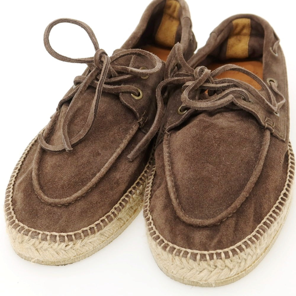 【中古】ヴェラスカ VELASCA スエード エスパドリーユ シューズ ダークブラウン【サイズ42】【 状態ランクA 】【 メンズ 】 [EPD]
