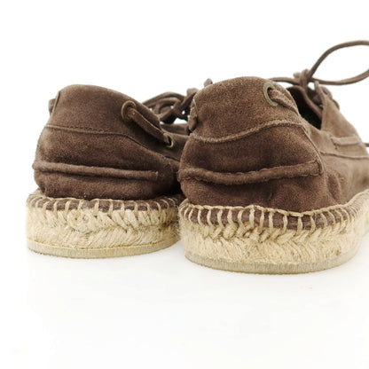 【中古】ヴェラスカ VELASCA スエード エスパドリーユ シューズ ダークブラウン【 42 】【 状態ランクA 】【 メンズ 】