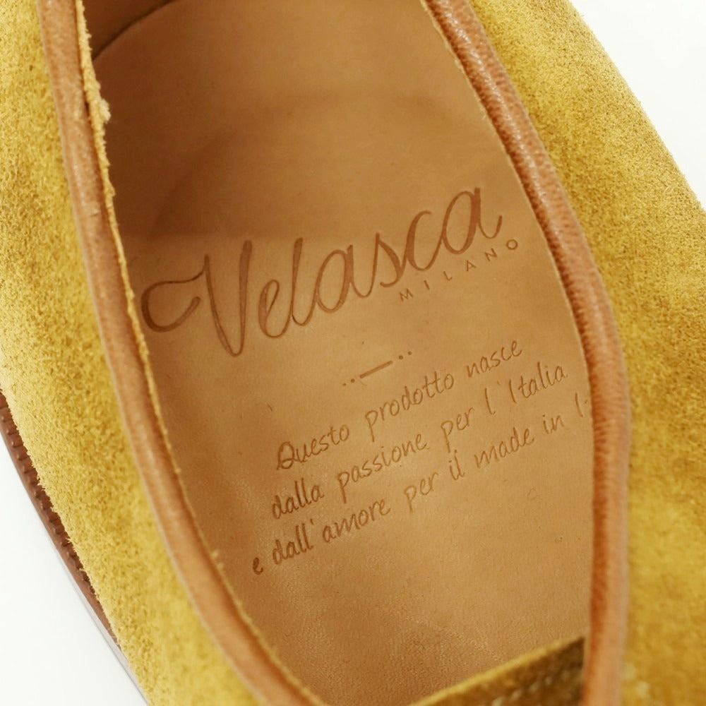 【中古】ヴェラスカ VELASCA スエード ダービーシューズ キャメルブラウン系【 41 】【 状態ランクA 】【 メンズ 】 [APD]