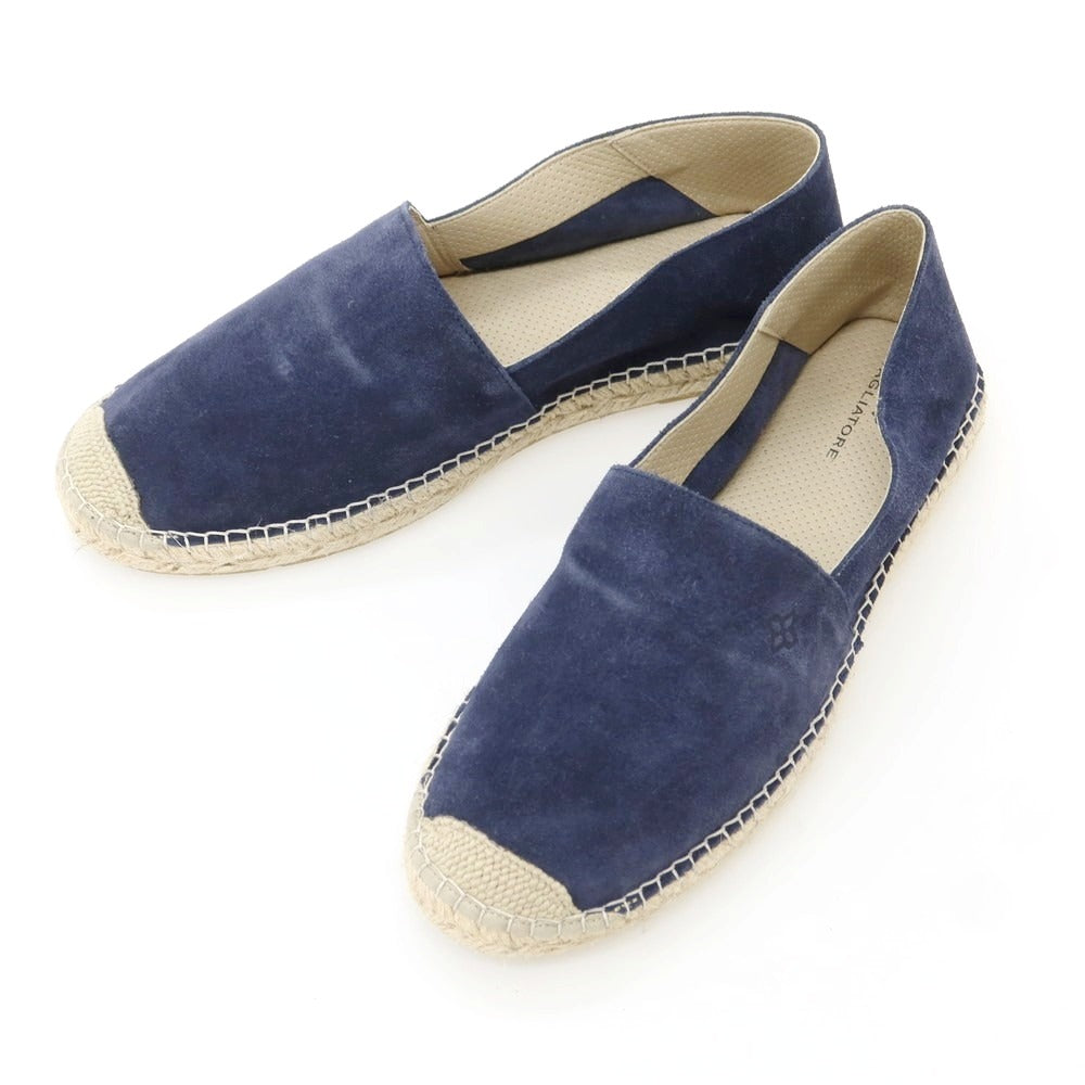 【新品アウトレット】タリアトーレ TAGLIATORE スエード エスパドリーユ シューズ ネイビー【 42 】【 状態ランクN- 】【 メンズ 】