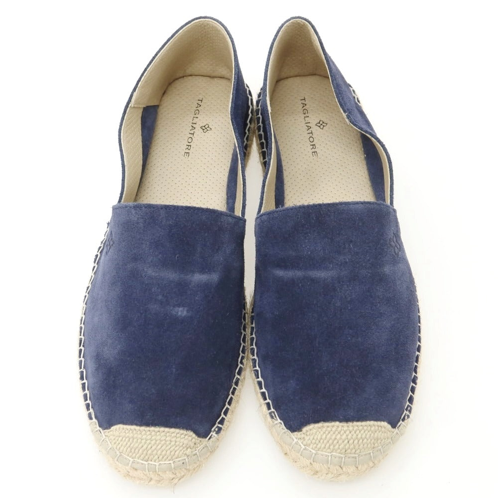 【新品アウトレット】タリアトーレ TAGLIATORE スエード エスパドリーユ シューズ ネイビー【 42 】【 状態ランクN- 】【 メンズ 】