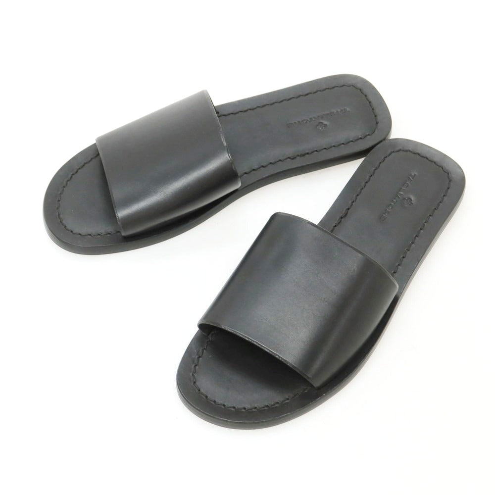 【新品】タリアトーレ TAGLIATORE レザー サンダル ブラック【 42 】【 状態ランクN 】【 メンズ 】