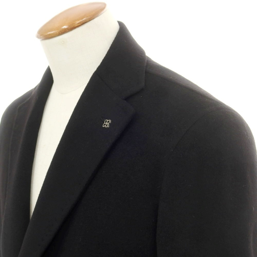 【新品】タリアトーレ TAGLIATORE COLORADO カシミヤ チェスターフィールドコート ブラック【 46 】【 状態ランクN 】【 メンズ 】