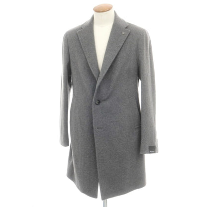 【新品】タリアトーレ TAGLIATORE COLORADO カシミヤ チェスターフィールドコート グレー【 48 】【 状態ランクN 】【 メンズ 】