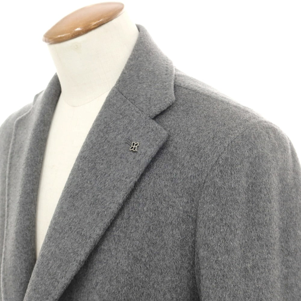 【新品】タリアトーレ TAGLIATORE COLORADO カシミヤ チェスターフィールドコート グレー【 48 】【 状態ランクN 】【 メンズ 】