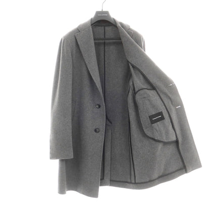 【新品】タリアトーレ TAGLIATORE COLORADO カシミヤ チェスターフィールドコート グレー【 48 】【 状態ランクN 】【 メンズ 】