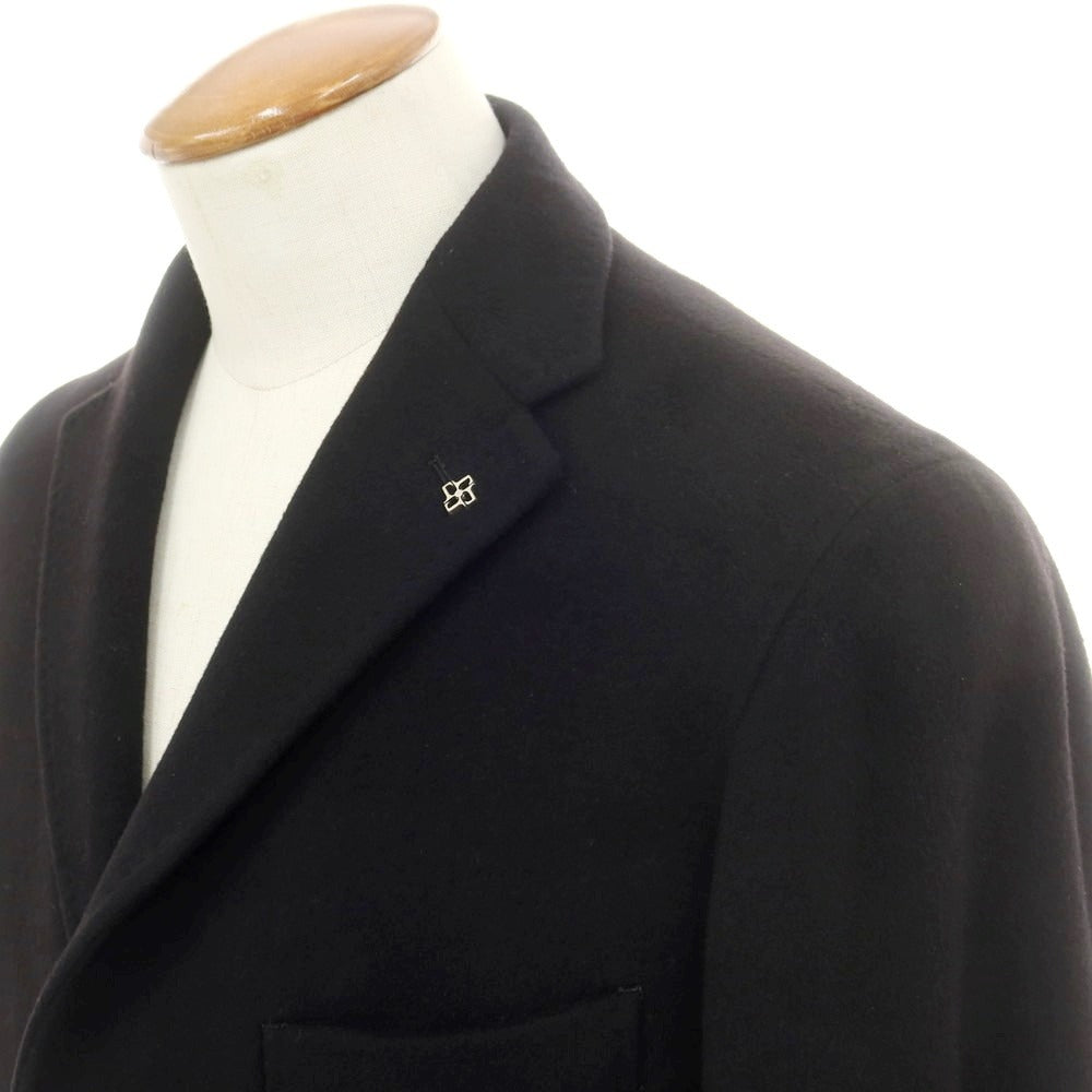 【新品】タリアトーレ TAGLIATORE カシミヤ チェスターフィールドコート ブラック【 46 】【 状態ランクN 】【 メンズ 】