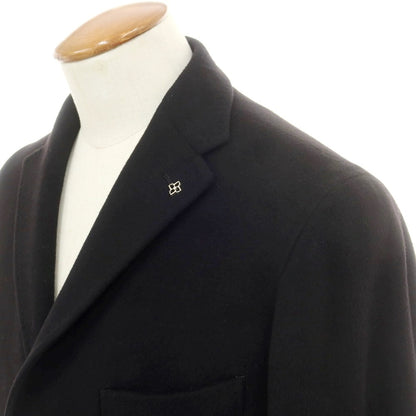 【新品】タリアトーレ TAGLIATORE カシミヤ チェスターフィールドコート ブラック【 46 】【 状態ランクN 】【 メンズ 】