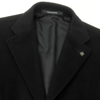 【新品】タリアトーレ TAGLIATORE カシミヤ チェスターフィールドコート ブラック【 46 】【 状態ランクN 】【 メンズ 】