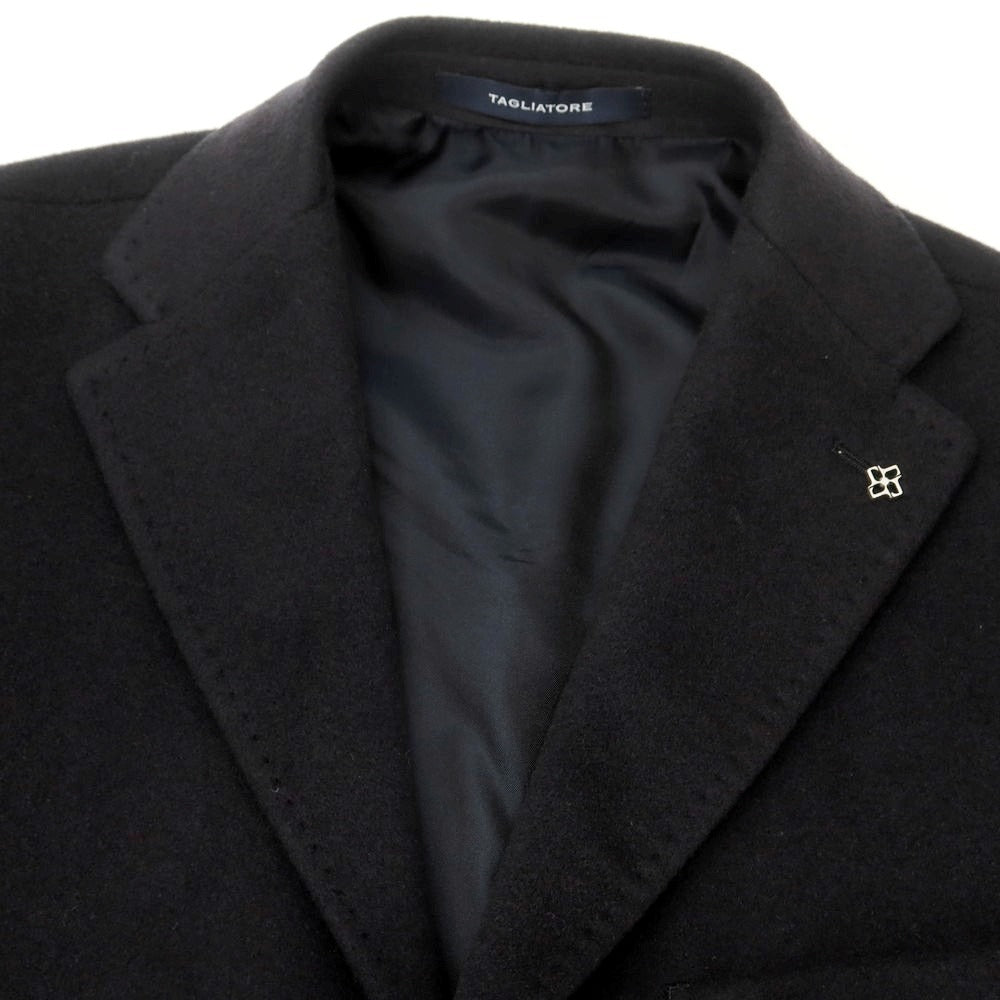 【新品】タリアトーレ TAGLIATORE カシミヤ チェスターフィールドコート グレイッシュネイビー【 46 】【 状態ランクN 】【 メンズ 】