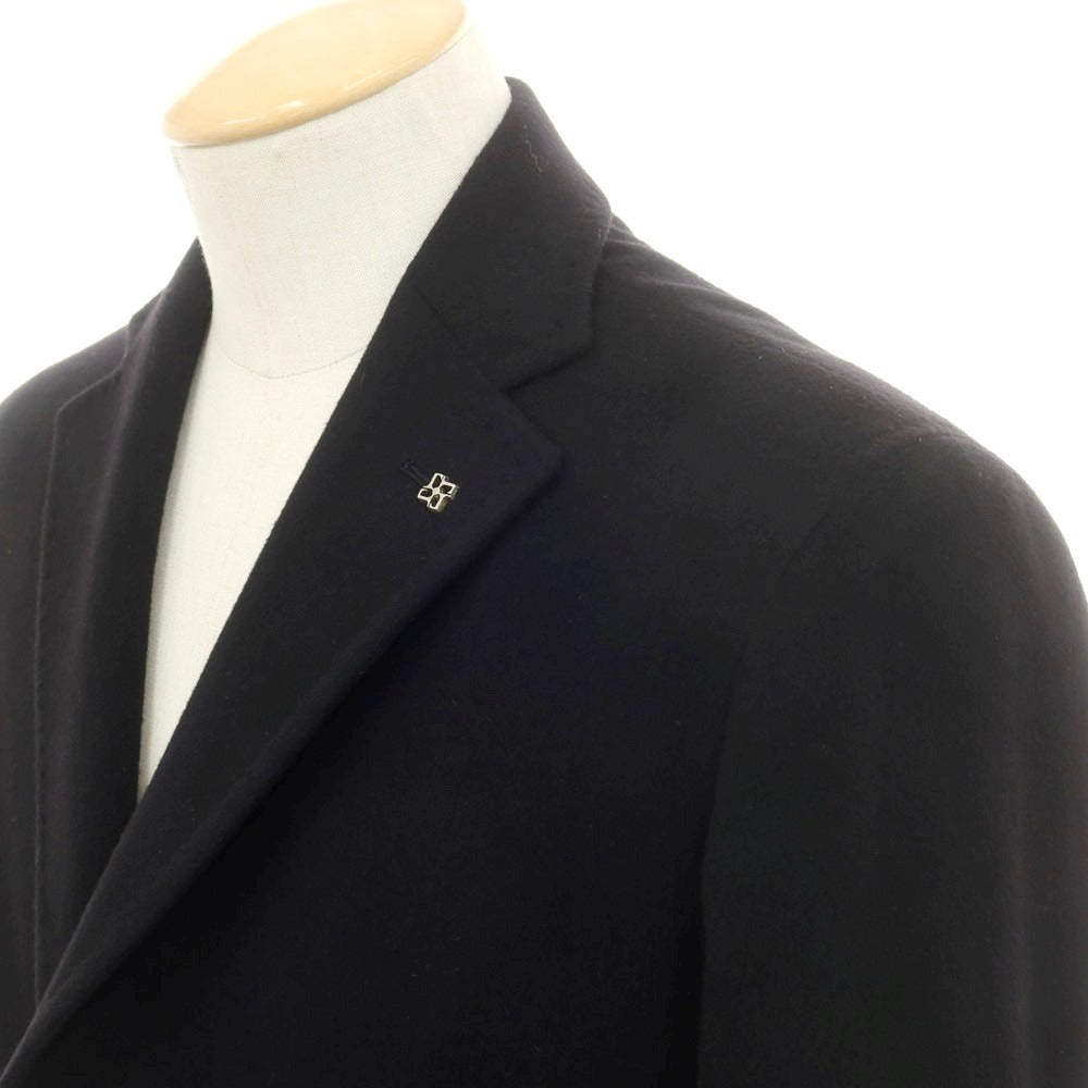 【新品】タリアトーレ TAGLIATORE COLORADO ウールカシミヤ チェスターフィールドコート ブラック【 44 】【 状態ランクN 】【 メンズ 】