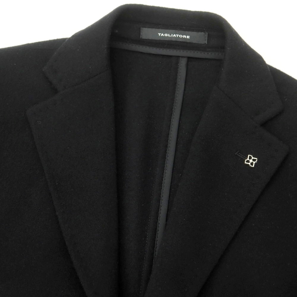 【新品】タリアトーレ TAGLIATORE COLORADO ウールカシミヤ チェスターフィールドコート ブラック【 44 】【 状態ランクN 】【 メンズ 】
