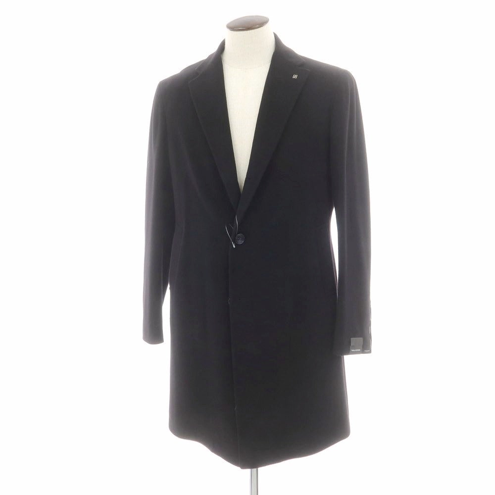 【新品】タリアトーレ TAGLIATORE COLORADO ウールカシミヤ チェスターフィールドコート ブラック【 52 】【 状態ランクN 】【 メンズ 】 [CPD]