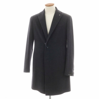 【新品】タリアトーレ TAGLIATORE COLORADO ウールカシミヤ チェスターフィールドコート ダークグレー【 46 】【 状態ランクN 】【 メンズ 】