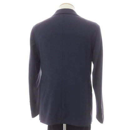 【新品】タリアトーレ TAGLIATORE ストレッチポリエステルウール 2つボタンスーツ ネイビー【 44 】【 状態ランクN 】【 メンズ 】