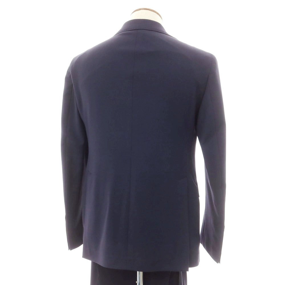 【新品】タリアトーレ TAGLIATORE ストレッチポリエステルウール 2つボタンスーツ ネイビー【 48 】【 状態ランクN 】【 メンズ 】
