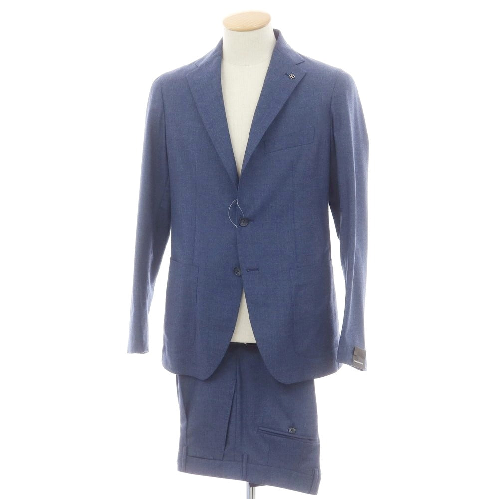 【新品】タリアトーレ TAGLIATORE ストレッチウール 2つボタンスーツ ダークブルー【 44 】【 状態ランクN 】【 メンズ 】