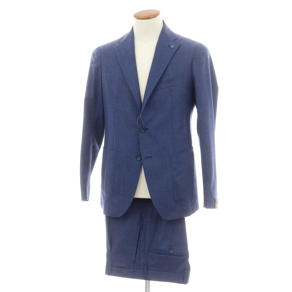 【新品】タリアトーレ TAGLIATORE ストレッチウール 2つボタンスーツ ダークブルー【 46 】【 状態ランクN 】【 メンズ 】