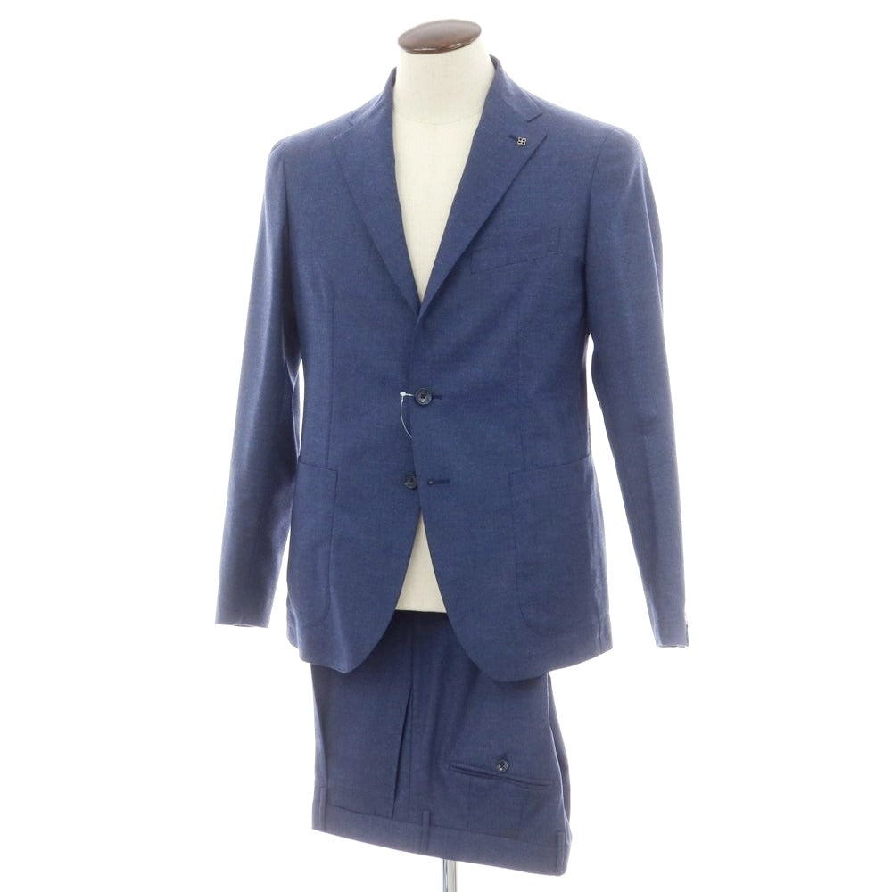 【新品】タリアトーレ TAGLIATORE ストレッチウール 2つボタンスーツ ブルー【 48 】【 状態ランクN 】【 メンズ 】