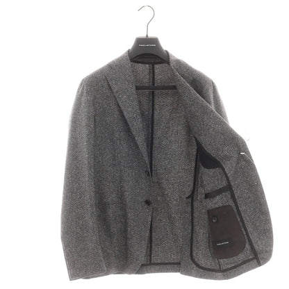【新品】タリアトーレ TAGLIATORE ソフトツイードウール 2つボタンスーツ ダークグレー【 44 】【 状態ランクN 】【 メンズ 】